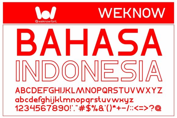 Bahasa Indonesia: A Bold Display Font for Creative Projects