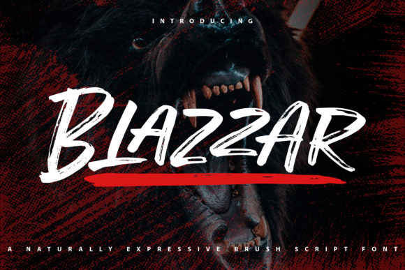 Blazzar Font: A Bold Display Typeface for Makers and Crafters