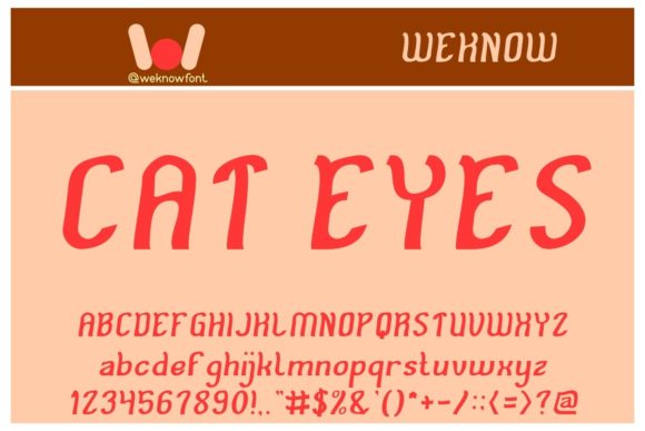 Cat Eyes Font Review: A Wavy Display Typeface for Branding