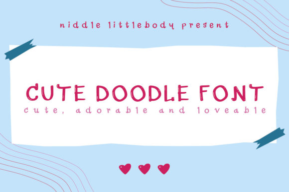 Cute Doodle: A Display Font for Friendly Branding Projects