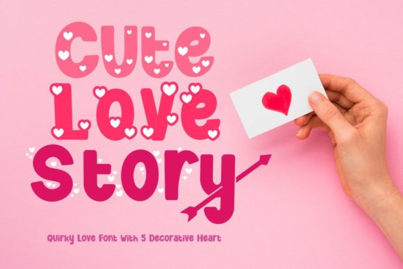Cute Love Story: A Font for Playful Branding Projects