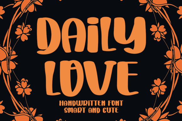 Daily Love: A Bold Display Font for Digital Designers