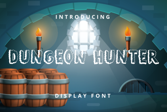 Dungeon Hunter: A Playful Display Font for Editorial Design