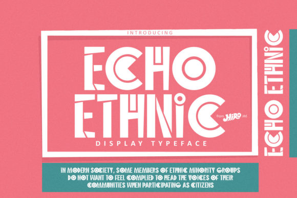Echo Ethnic: The Modern Display Font for Polished Brand Visuals