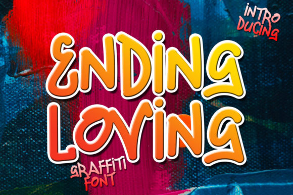 Ending Loving: A Display Font for Editorial Storytelling