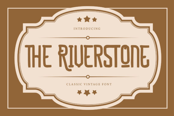 Exploring The Riverstone: A Stylish Vintage Display Font