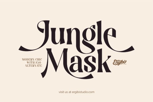 Jungle Mask: A Premium Display Font for Modern Marketing