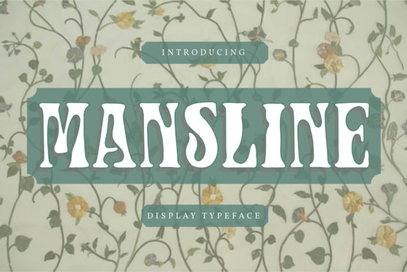 Mansline: A Bold and Vintage Display Font for Editorial Design
