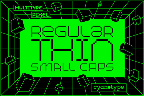 MultiType Pixel Thin: A Font for Distinctive Brand Design