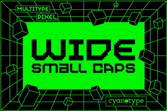 MultiType Pixel Wide: A Pixelated Font for Editorial Design