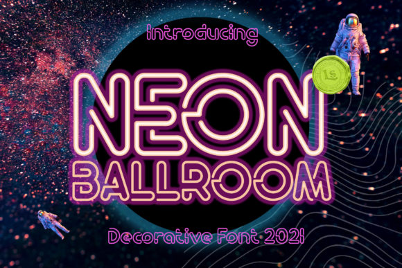 Neon Ballroom: A Retro 3D Display Font for Creative Branding
