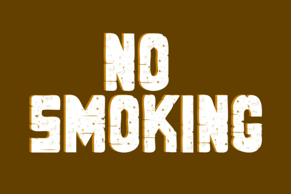 No Smoking Font: A Bold Display Typeface for Digital Campaigns