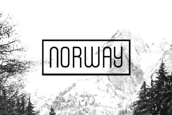 Norway: A Modern Display Font for Editorial Design