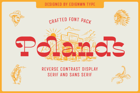Polands: A Vintage Display Font for Modern Branding