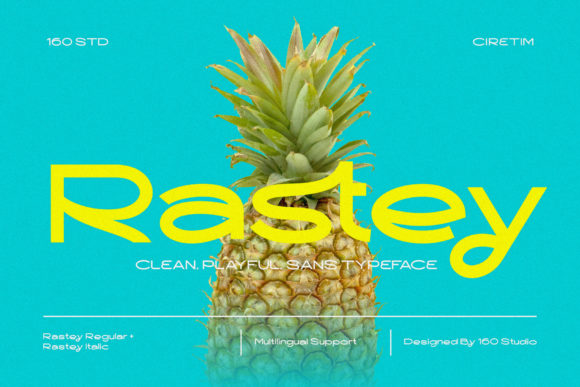 Rastey: The Modern Display Font for Clear and Consistent Branding
