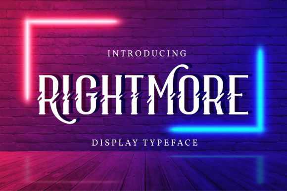 Rightmore: A Detailed Look at a Trendy Retro Display Font