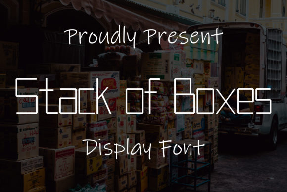 Stack of Boxes: A Creative Display Font for Crafters and Sellers