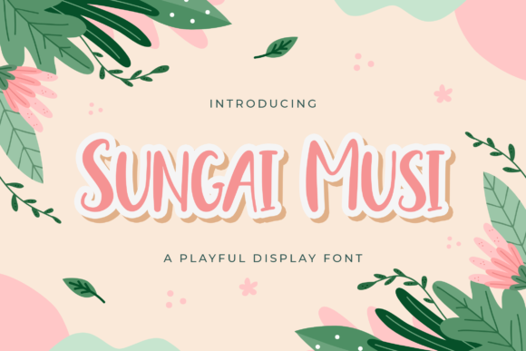 Sungai Musi: A Playful Font for Business Branding