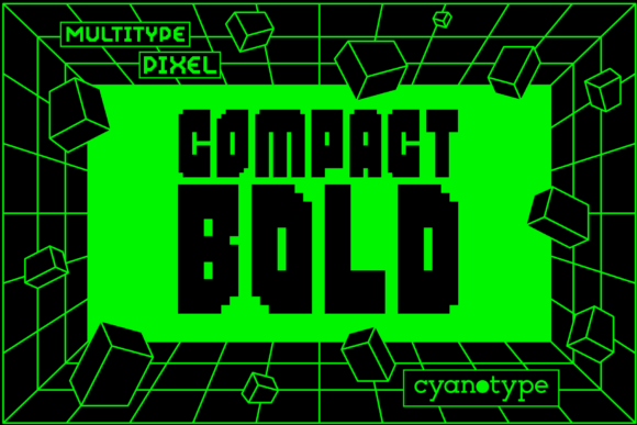 The MultiType Pixel Compact Bold Font for Distinctive Branding