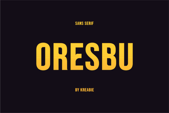The Oresbu Font: A Bold Statement for Modern Marketing