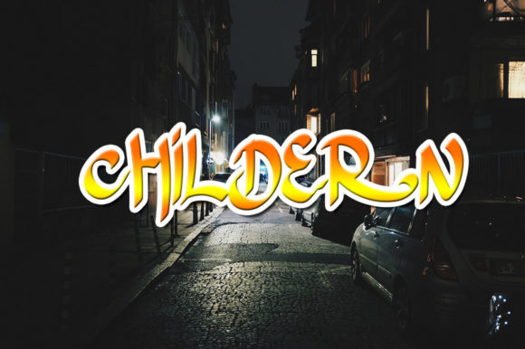 The Street-Art Soul of Childern: A Free Modern Display Font