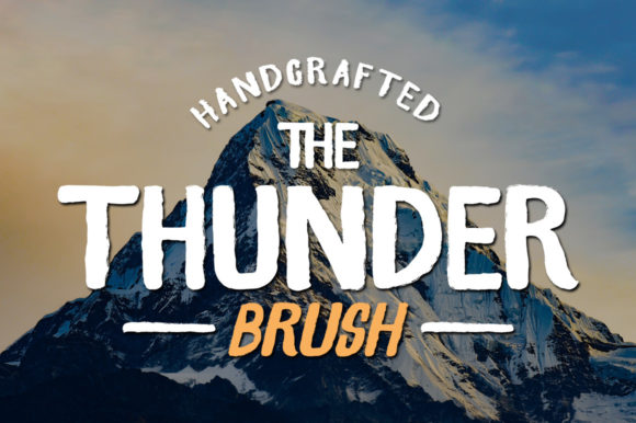 Thunder Brush: A Display Font for Editorial Edge