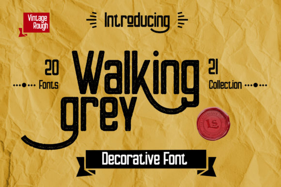 Walking Grey Font Review: A Rough-Edged Display Typeface