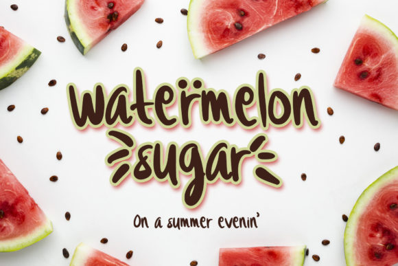 Watermelon Sugar: A Display Font for Joyful Campaigns