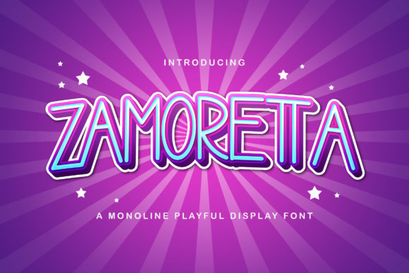 Zamoretta: A Playful Font for Polished Branding